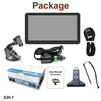 Portable 7inch Car GPS Navigator for Universal Use in Cars and Trucks, High-Definition 8GB